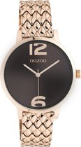 OOZOO Timepieces - Rosé gouden horloge met rosé gouden roestvrijstalen armband - C10924 - Ø38