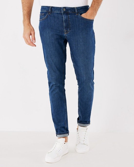 Mexx JIM Mid Waist/ Tapered Leg Jeans - Medium Blauw - Mannen - Denim -  Maat 32 | bol.com