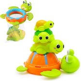 Allerion Schildpadden Badspeelgoed Set – Vanaf 1 jaar – Met 4 Rubberen Schildpadden