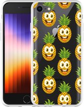 iPhone SE 2022 Hoesje Happy Ananas - Designed by Cazy