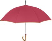 paraplu automatisch 112 cm microfiber rood