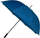 golfparaplu windproof 125 cm polyester blauw