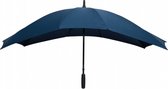 duo-paraplu handopening 148 cm donkerblauw