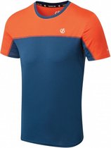 sportshirt Notable heren polyester blauw/oranje mt XXL