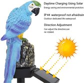 Xtraworks - buiten lamp - fakkel - werkt op zonne-energie - thema: blauwe Papagaai