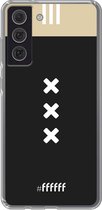 6F hoesje - geschikt voor Samsung Galaxy S21 FE -  Transparant TPU Case - AFC Ajax Uitshirt 2018-2019 #ffffff