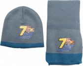 winterset Cars junior acryl grijs/blauw 2-delig
