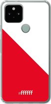 6F hoesje - geschikt voor Google Pixel 5 -  Transparant TPU Case - FC Utrecht #ffffff