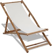 Chaise pliable en bambou avec toile
