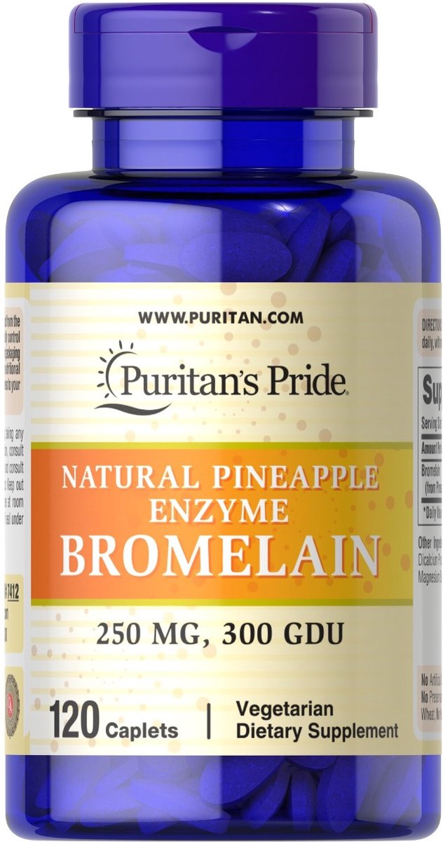 Puritan's Pride Bromelain 250 mg 120 tabletten 7412