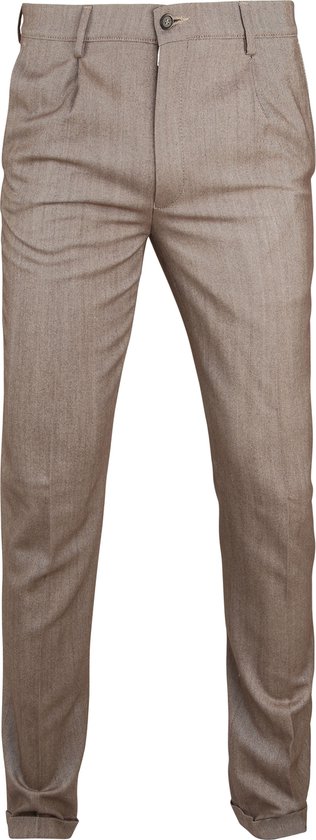 Suitable - Premium Pantalon Rimini Bruin - Slim-fit - Pantalon Heren maat  48 | bol.com