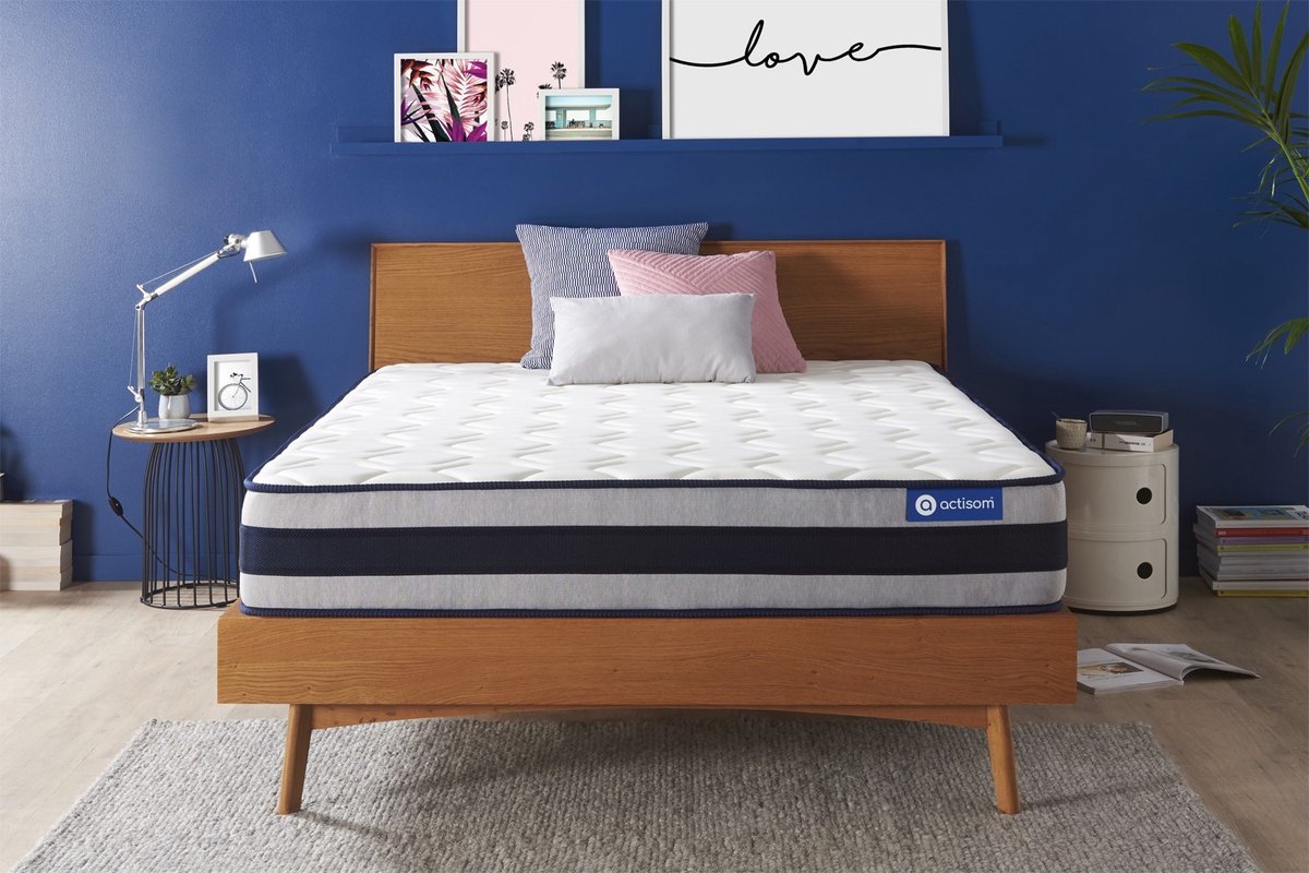 Actiflex ergo matras 160x195cm , Pocketveren en traagschuim , Stevig, 5 comfortzones
