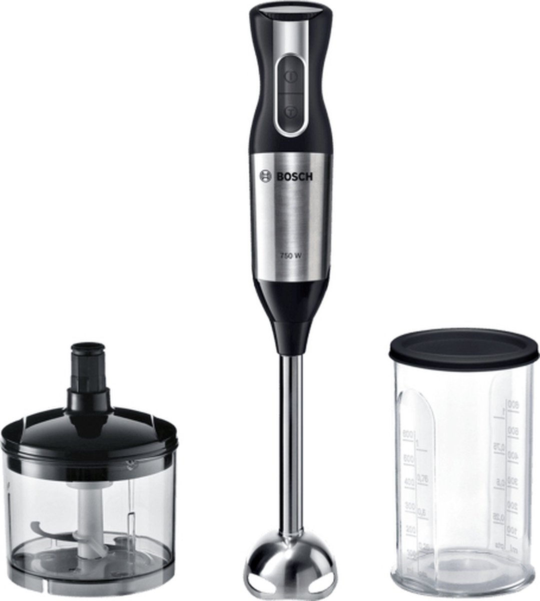 Bosch MS6CM61V2 Staafmixer 1000 W RVS Zwart