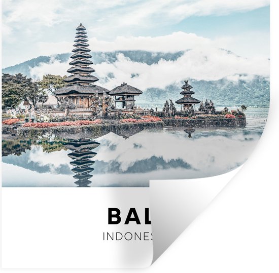 Muurstickers - Sticker Folie - Bali - Indonesië - Wolken - 100x100 cm - Plakfolie - Muurstickers Kinderkamer - Zelfklevend Behang XXL - Zelfklevend behangpapier - Stickerfolie