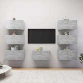 Tv-meubelen 7 st 30,5x30x60 cm spaanplaat betongrijs