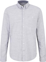 Tom Tailor Lange mouw Overhemd - 1029805 Marine (Maat: XXXL)