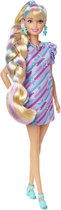 Barbie Totally Hair Doll - Blond, blauw, paars - Pop