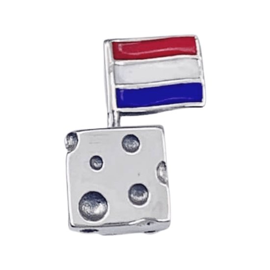 Tracelet - Zilveren sieraden - Bedel blokje kaas met Nederlandse vlag |  Happy Holland... | bol.com