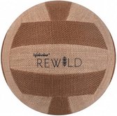 volleybal Rewild 23,5 cm jute/rubber bruin