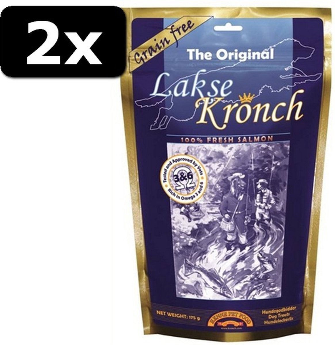 2x HENNE 100% ZALMSNACKS 600GR