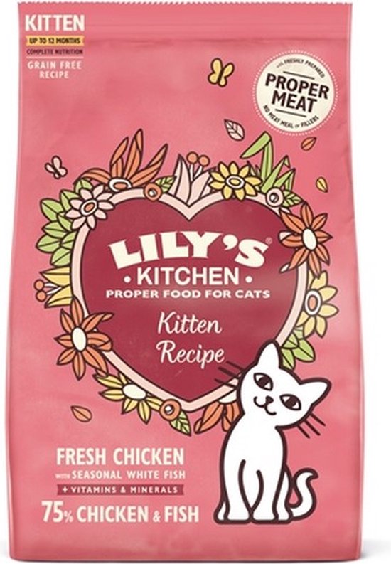 2x LILY CAT KITTEN CHICKEN/FISH 800GR