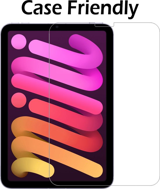 iPad Mini 6 Cover Graffiti Book Case Cover avec protecteur d'écran - iPad Mini 6 Book Case Graffiti - iPad Mini 6 Case avec verre de protection