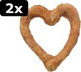 2x DENTA FUN CHICKEN HEART 14CM