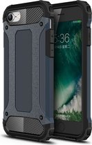 Apple iPhone SE (2020) Hoesje - Mobigear - Outdoor Serie - Hard Kunststof Backcover - Donkerblauw - Hoesje Geschikt Voor Apple iPhone SE (2020)