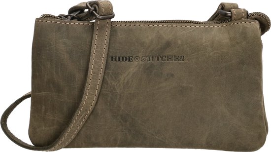 Hide & Stitches Idaho Crossbody Schoudertasje - Clutch - Avondtasje - 100% Leder