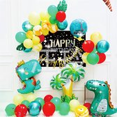 37 delig verjaardagset - Thema: Dinosaurus - Versiering voor feestjes, verjaardag - feestdecoratie