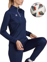adidas - Entrada 22 Training Top Women - Blauw Sportshirt-M