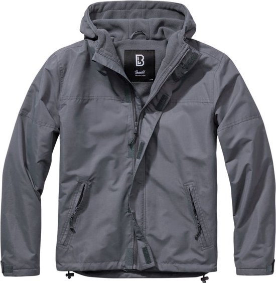 Brandit - Frontzip Windbreaker jacket - XL - Grijs