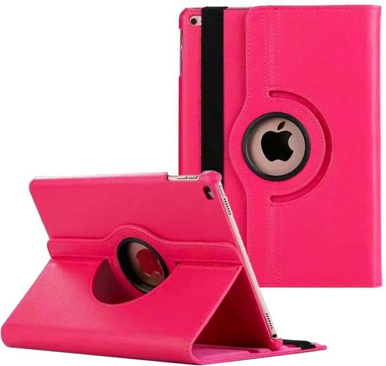 Tablet Hoes - Geschikt voor iPad Hoes 9e Generatie - 10.2 inch (2021) - Fel  Roze | bol