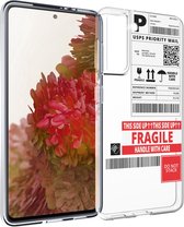 iMoshion Hoesje Geschikt voor Samsung Galaxy S21 Hoesje Siliconen - iMoshion Design hoesje - Meerkleurig / Shipping label