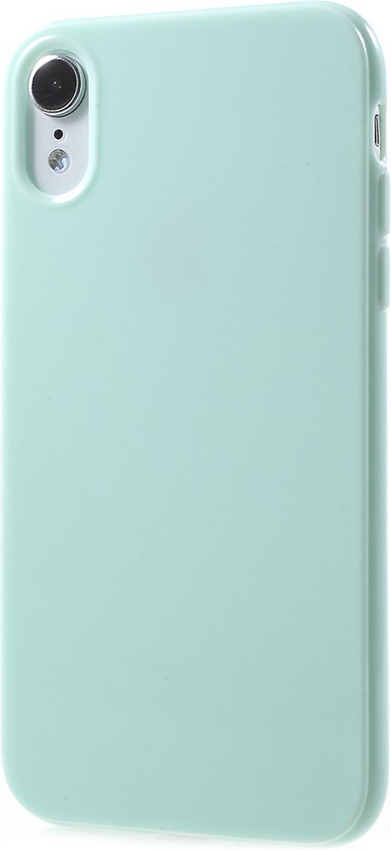 Peachy Flexibel hoesje TPU geschikt voor iPhone XR Case - Glanzend Groen