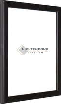Fotolijst - Zwart - Hoogglans profiel - Fotomaat 28x35 - Helder glas - Art.nr. 10204828352