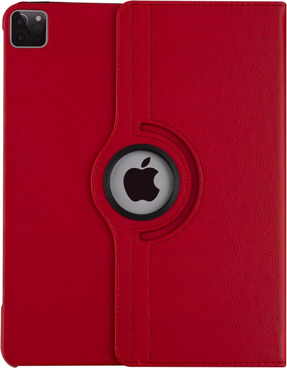Apple iPad Pro 12.9 (2021) Book Case Tablethoes - Rood - 360 Graden Draaibaar