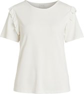 Vila VIKALIE S/S TOP/SU Dames Tshirt Cloud Dancer - Maat S