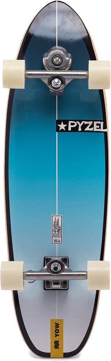 Yow X Pyzel Shadow 33.5 Surf Skateboard Complete