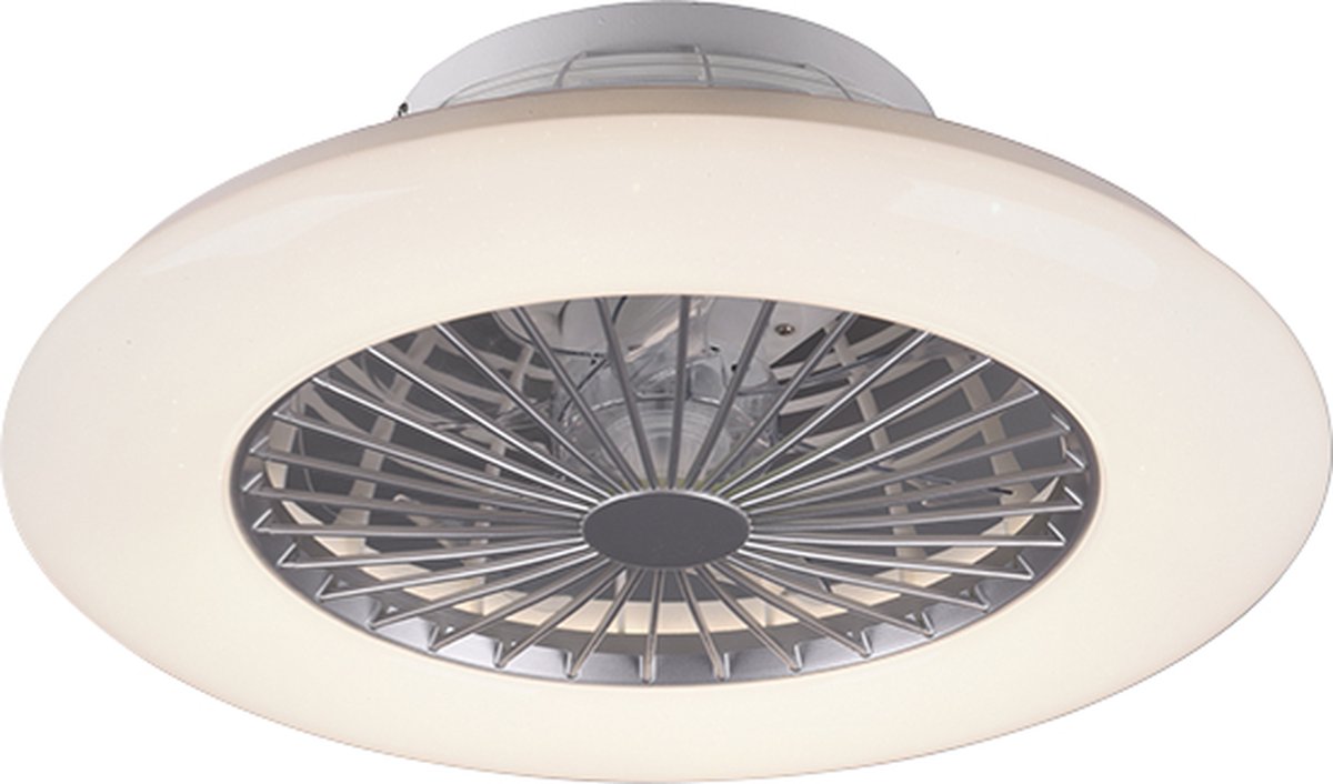 REALITY STRALSUND - Ventilator - Titaan - SMD LED - Binnenverlichting