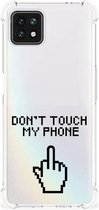 Smartphonehoesje OPPO A53 5G | A73 5G Telefoon Hoesje met doorzichtige rand Finger Don't Touch My Phone