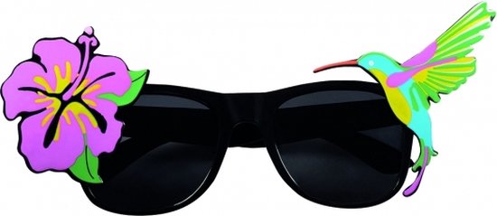Alvast Componeren Beugel Hawaii zonnebril zwart | bol.com