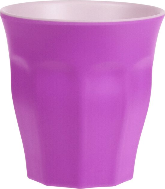 Onbreekbare kunststof/melamine roze drinkbeker 9 x 8.7 cm van Mepal — afbeelding 2
