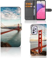 Smartphonehoesje met naam Geschikt voor Samsung Galaxy A33 5G GSM Hoesje Golden Gate Bridge