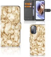 Couverture de livre Motorola Moto G31 | Coque Smartphone G41 Marbre Or