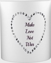 Akyol® make love not war Mok met opdruk | make love not war | Cadeau | Quote | 350 ML inhoud