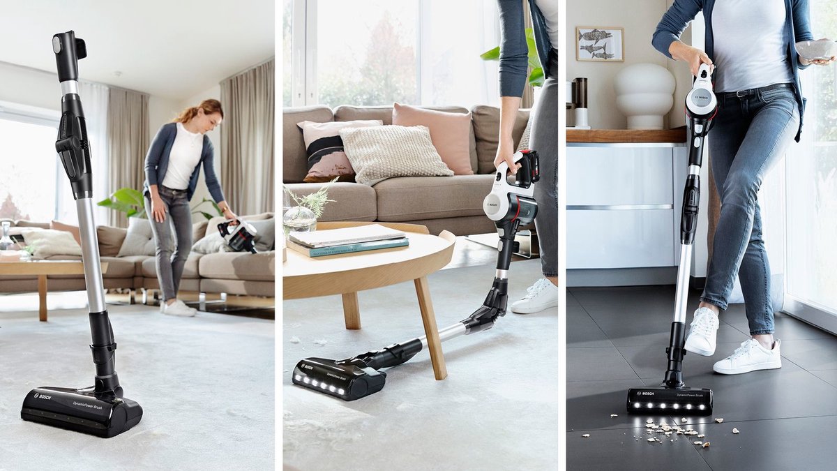 Bosch Unlimited 7 BSS711W - draadloze steelstofzuiger - zakloos - zwart – foto 2