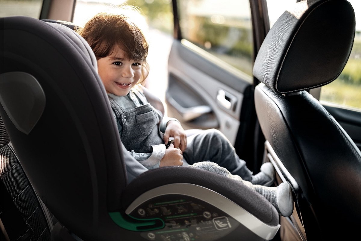 Siège auto BabyGO Grow Up 360° i-Size avec isoFix Zwart- Grijs (40