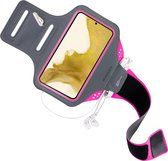 Mobiparts Comfort Fit Sport Armband Samsung Galaxy S22 Plus Neon Roze