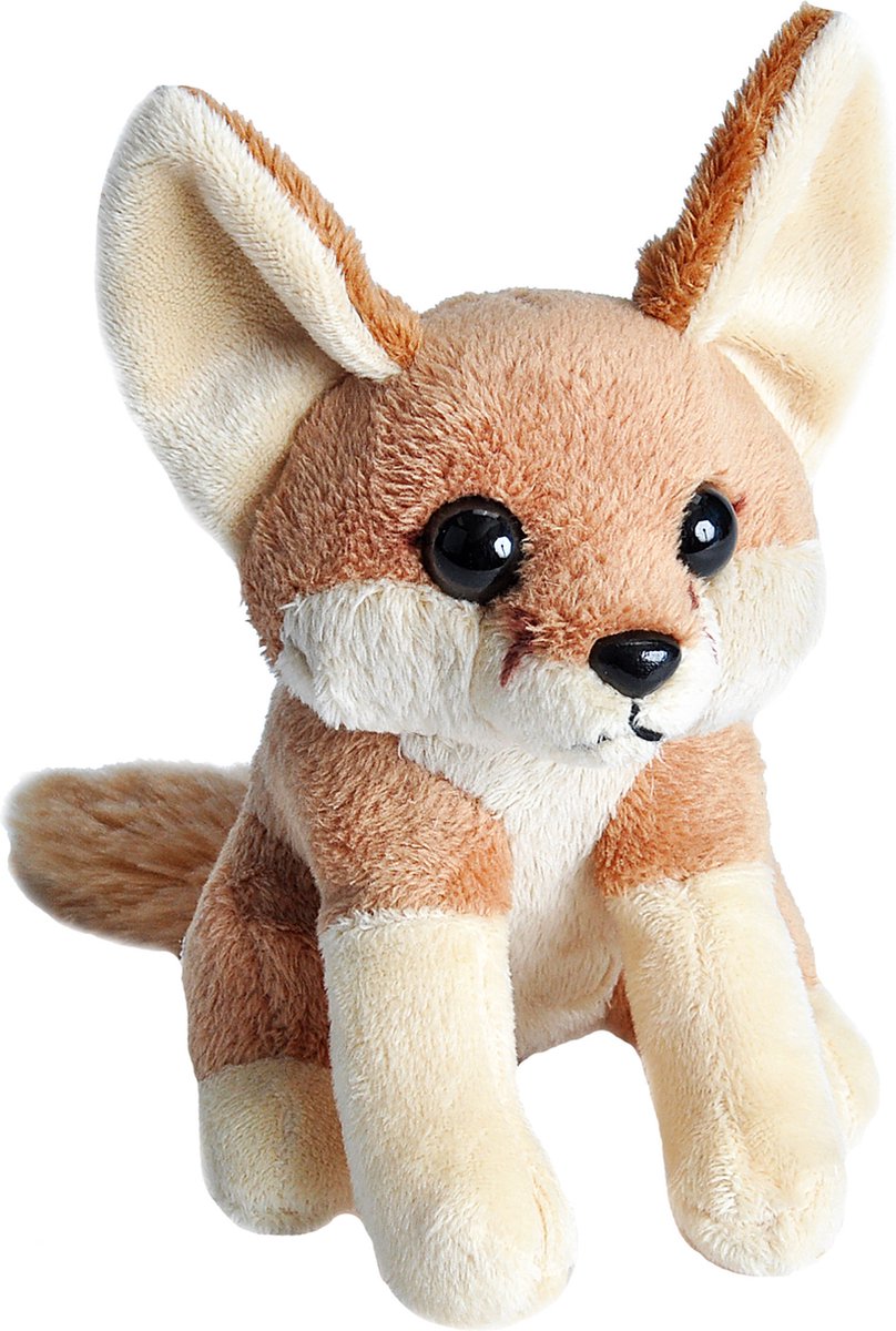 Wild Republic pluche woestijnvos - knuffel - 13cm - Fennec vos - beige - Dieren knuffels op Prijzenvolger.com